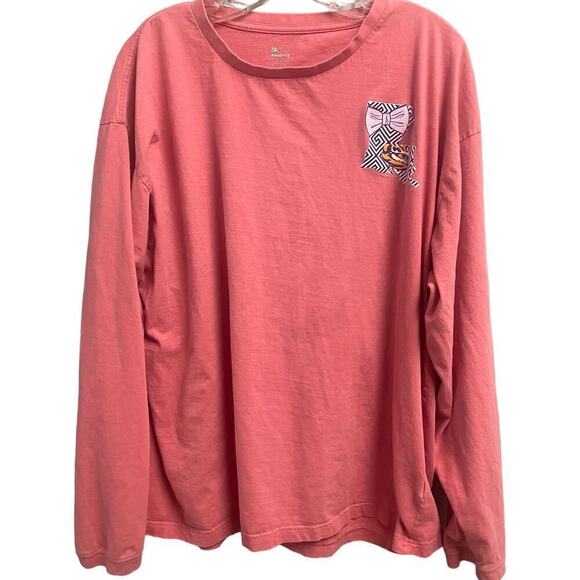 LSU Womens Size 2X Long Sleeve Shirt Tigers Bow Graphic Print Louisiana - Picture 1 of 5